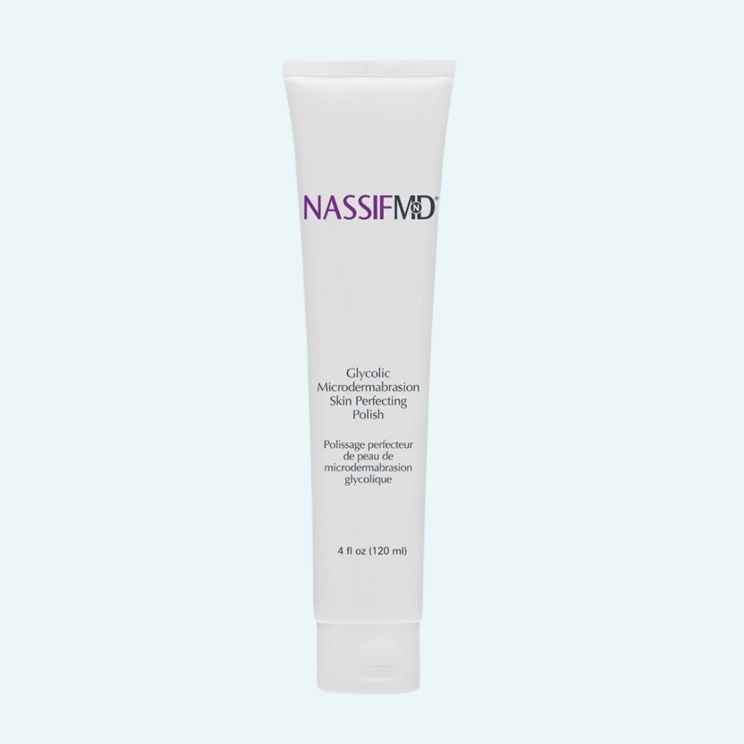 Kampanje – NassifMD Glycolic Microdermabrasion Polish (120ml) – Eske med 3 stk